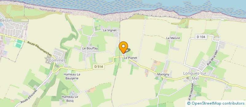 localisation de l'entreprise MADAME PAULE CLEMENT  CROUAY