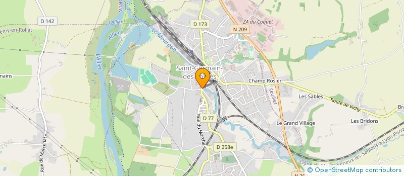 localisation de l'entreprise MADAME PAULE COMPAGNON  SAINT-GERMAIN-DES-FOSSES