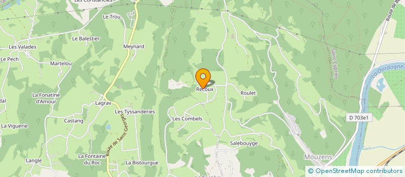 localisation de l'entreprise MADAME PAULE COSSE  VEZAC