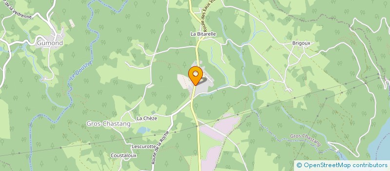 localisation de l'entreprise MADAME PAULE COUDERT  MARCILLAC-LA-CROISILLE