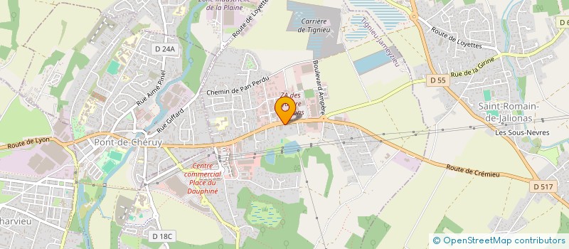 localisation de l'entreprise MADAME PAULE CUSIN  TIGNIEU-JAMEYZIEU