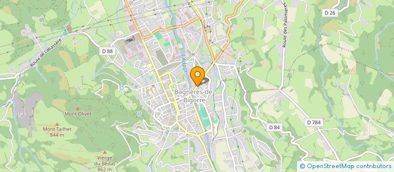 localisation de l'entreprise MADAME PAULE DUMONT  BAGNERES-DE-BIGORRE
