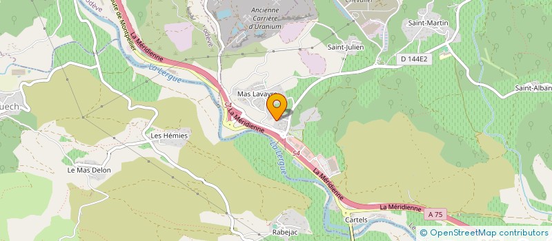 localisation de l'entreprise MADAME PAULE GAUJOUX  PEGAIROLLES DE L'ESCALETTE