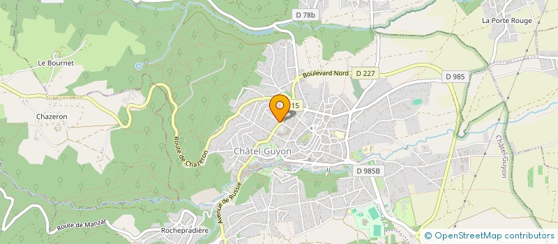 localisation de l'entreprise MADAME PAULE GILLET à CHATEL-GUYON