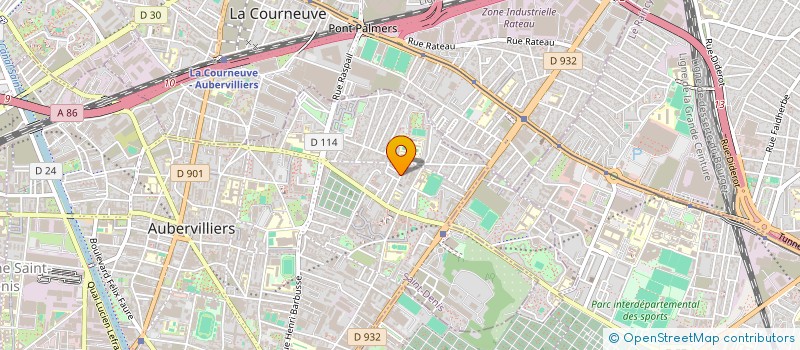localisation de l'entreprise MADAME PAULE HAMON à AUBERVILLIERS