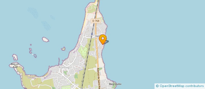 localisation de l'entreprise MADAME PAULE HOARAU  SAINT-PIERRE-QUIBERON