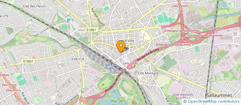 localisation de l'entreprise MADAME PAULE JACQUIN  LENS