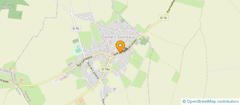 localisation de l'entreprise MADAME PAULE LAGUYER  VILLERS-OUTREAUX