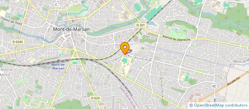 localisation de l'entreprise MADAME PAULE LARROZE  MONT-DE-MARSAN