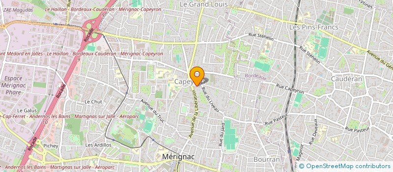 localisation de l'entreprise MADAME PAULE LUQUET à MERIGNAC