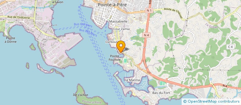 localisation de l'entreprise MADAME PAULE MANICORD à POINTE A PITRE