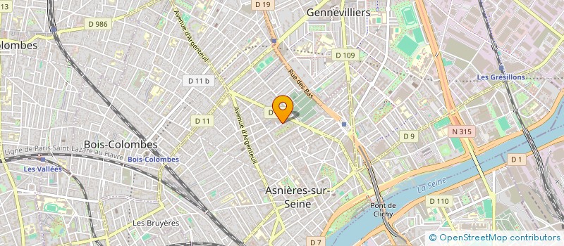 localisation de l'entreprise MADAME PAULE MARIE KIPRE  ASNIERES-SUR-SEINE