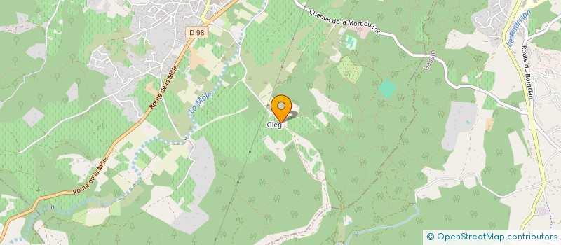 localisation de l'entreprise MADAME PAULE MASCAREL  COGOLIN