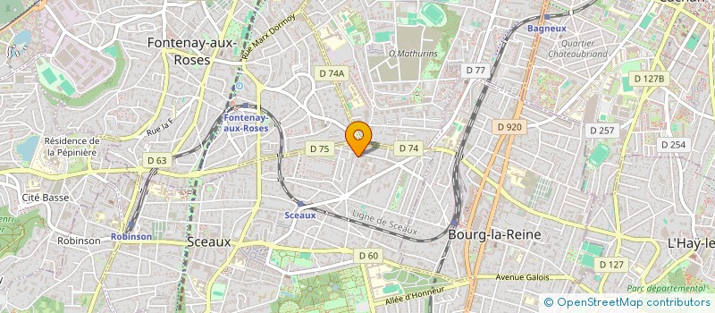 localisation de l'entreprise MADAME PAULE MILLARA à SCEAUX