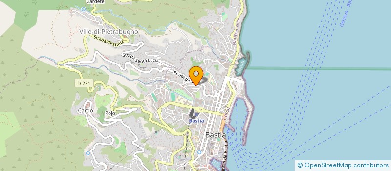 localisation de l'entreprise MADAME PAULE PELLEGRI à BASTIA