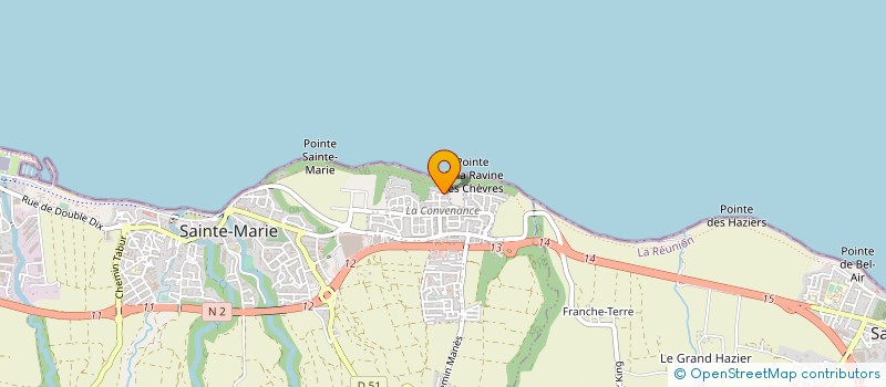 localisation de l'entreprise MADAME PAULE PEROT à SAINTE-MARIE