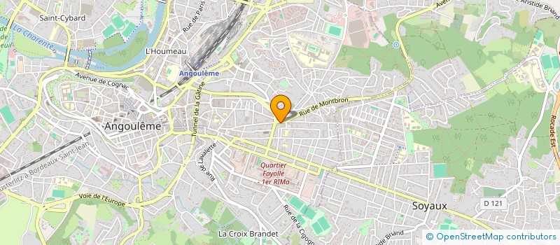 localisation de l'entreprise MADAME PAULE PINET à ANGOULEME