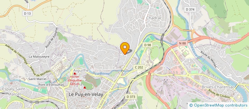 localisation de l'entreprise MADAME PAULE RONDEVAIR  CHADRAC