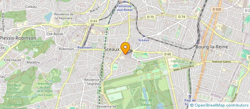 localisation de l'entreprise MADAME PAULE SPORTICH à SCEAUX