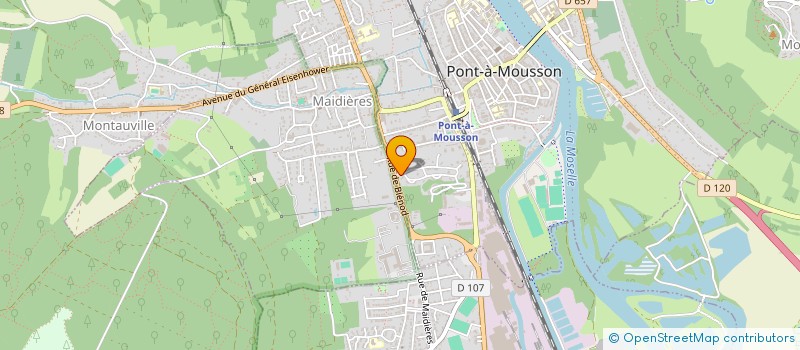 localisation de l'entreprise MADAME PAULE TAINTURIER  PONT-A-MOUSSON