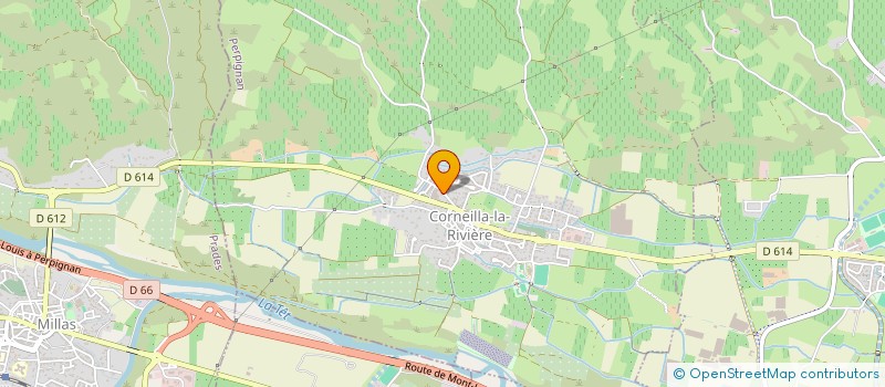 localisation de l'entreprise MADAME PAULE TISSEYRE  CORNEILLA-LA-RIVIERE