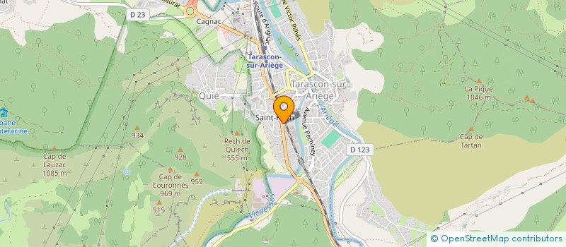 localisation de l'entreprise MADAME PAULE TOUSTOU à TARASCON-SUR-ARIEGE