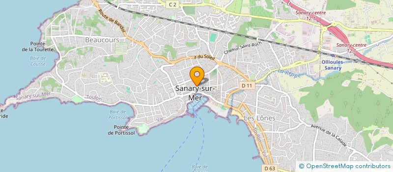 localisation de l'entreprise MADAME PAULE TOUVIER à SANARY-SUR-MER