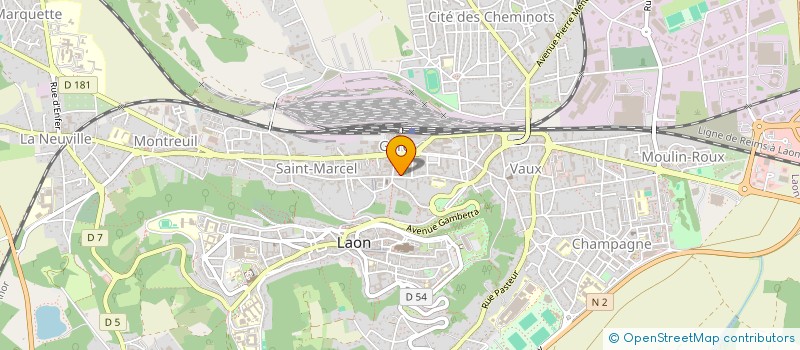 localisation de l'entreprise MADAME PAULE VAN ACKER à LAON