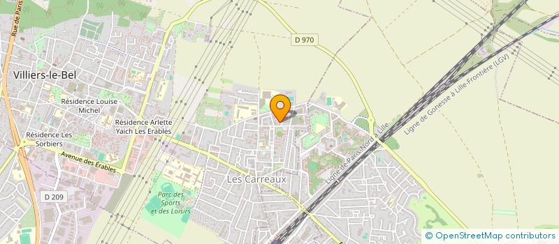 localisation de l'entreprise MADAME PAULE VANESSA NGAMALEU DEULIEU  VILLIERS-LE-BEL