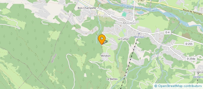 localisation de l'entreprise MADAME PAULENE DONALDSON  MORILLON