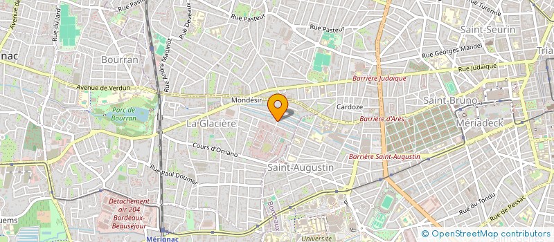 localisation de l'entreprise MADAME PAULETTE ALLIN  MERIGNAC