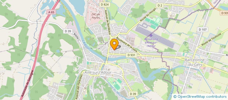 localisation de l'entreprise MADAME PAULETTE APPOLINAIRE  AIRE-SUR-L'ADOUR