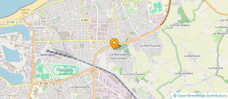 localisation de l'entreprise MADAME PAULETTE ARCELIN à SAINT-MALO