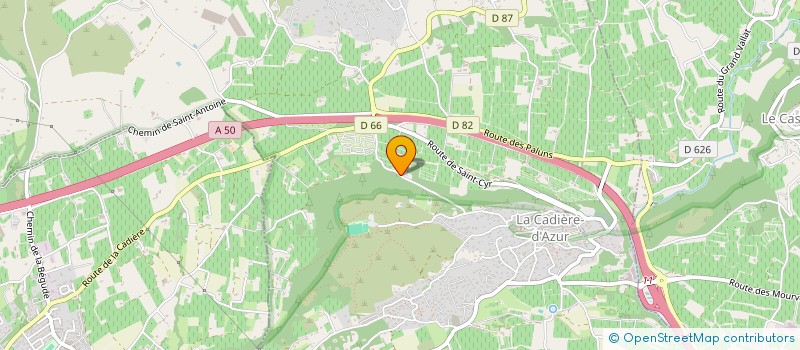 localisation de l'entreprise MADAME PAULETTE ARNAUD à LA CADIERE D'AZUR