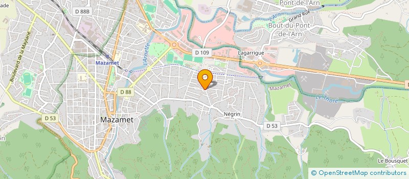 localisation de l'entreprise MADAME PAULETTE ASENSI à MAZAMET