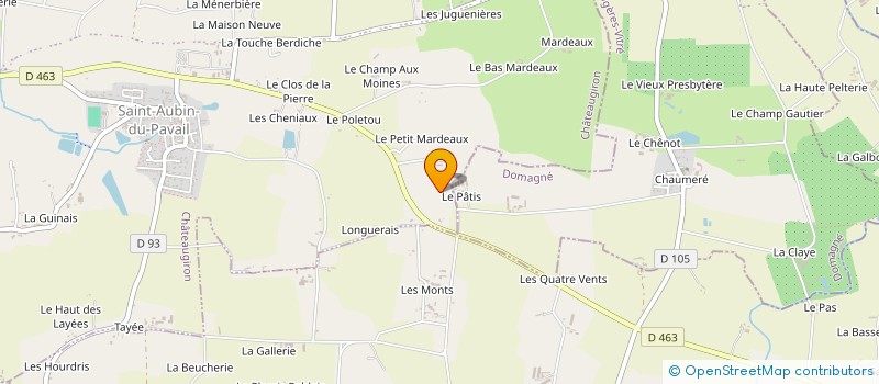 localisation de l'entreprise MADAME PAULETTE AUBRY  CHATEAUGIRON