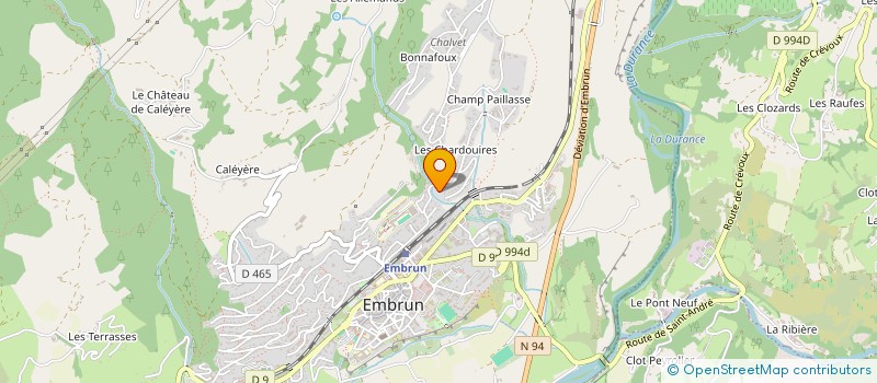 localisation de l'entreprise MADAME PAULETTE BARBOT  EMBRUN