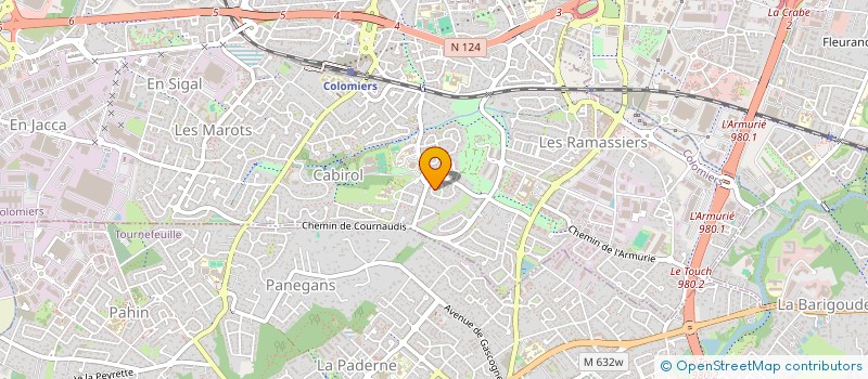 localisation de l'entreprise MADAME PAULETTE BAUER à COLOMIERS