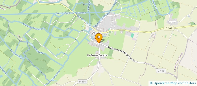 localisation de l'entreprise MADAME PAULETTE BERNARDEAU  ARCAIS