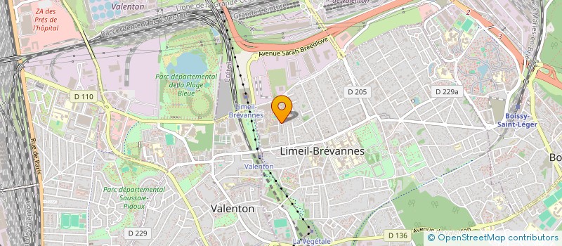 localisation de l'entreprise MADAME PAULETTE BILOA EBINI  LIMEIL-BREVANNES