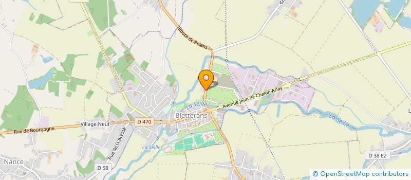 localisation de l'entreprise MADAME PAULETTE BLANC  BLETTERANS