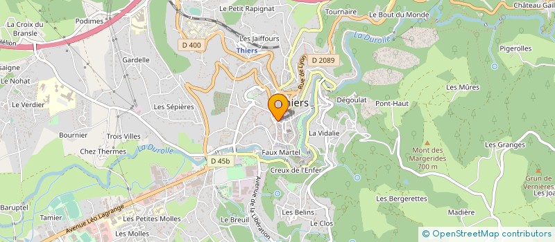 localisation de l'entreprise MADAME PAULETTE BONNET  THIERS