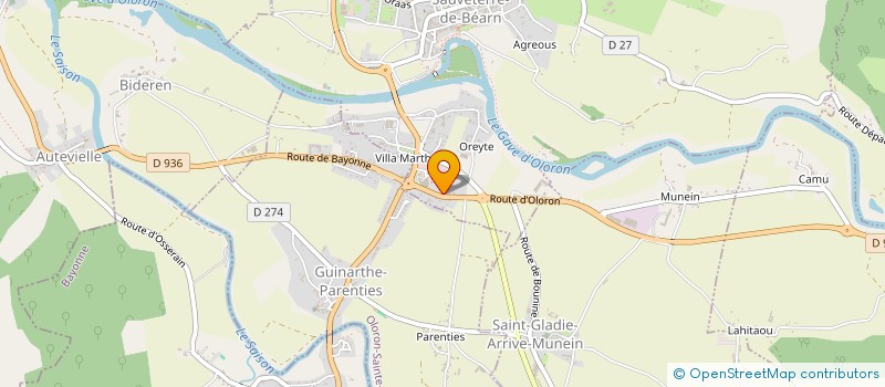 localisation de l'entreprise MADAME PAULETTE BORDES  BARRAUTE-CAMU