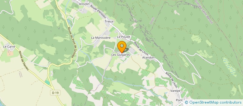 localisation de l'entreprise MADAME PAULETTE BOURCELIN  GROSLEE-SAINT-BENOIT