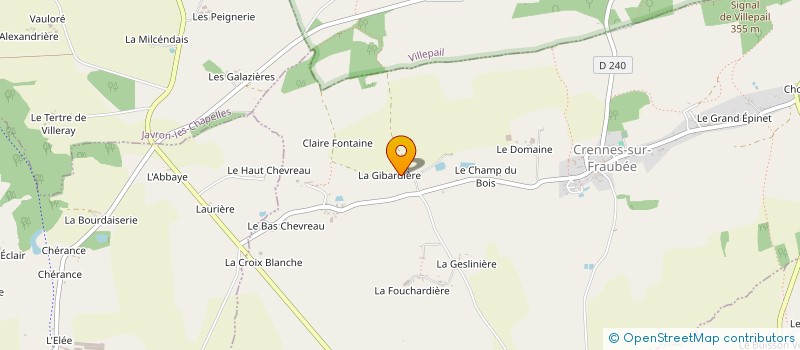 localisation de l'entreprise MADAME PAULETTE BOUVET à CRENNES-SUR-FRAUBEE
