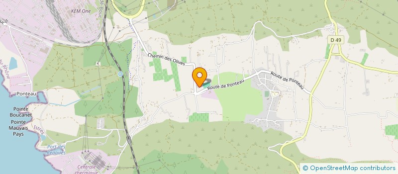 localisation de l'entreprise MADAME PAULETTE BRUN  MARTIGUES