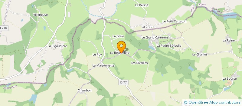 localisation de l'entreprise MADAME PAULETTE BUJON à NOUZERINES