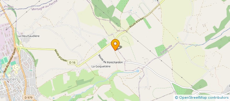 localisation de l'entreprise MADAME PAULETTE CAGNION à VIMOUTIERS