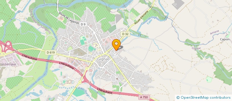 localisation de l'entreprise MADAME PAULETTE CASSAN  ANIANE