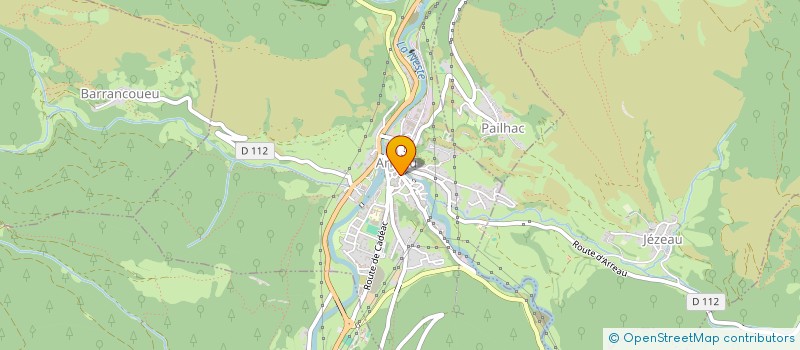 localisation de l'entreprise MADAME PAULETTE CAUBET  ARREAU